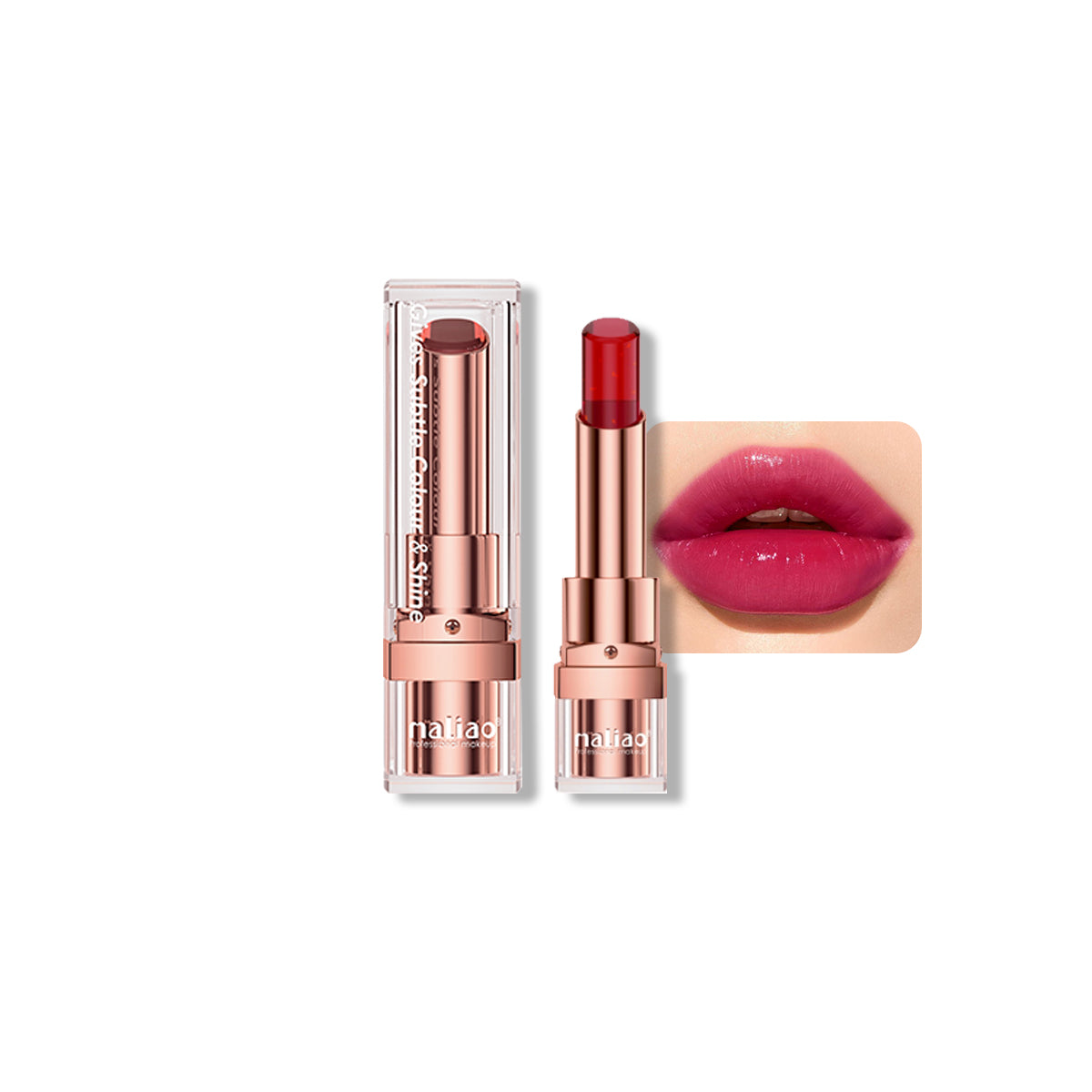 Maliao, MakeupEssentials, LipstickLover,24HourWear, SubtleColor, Shine, HydratingFormula, GelLipstick, LongLastingWear,